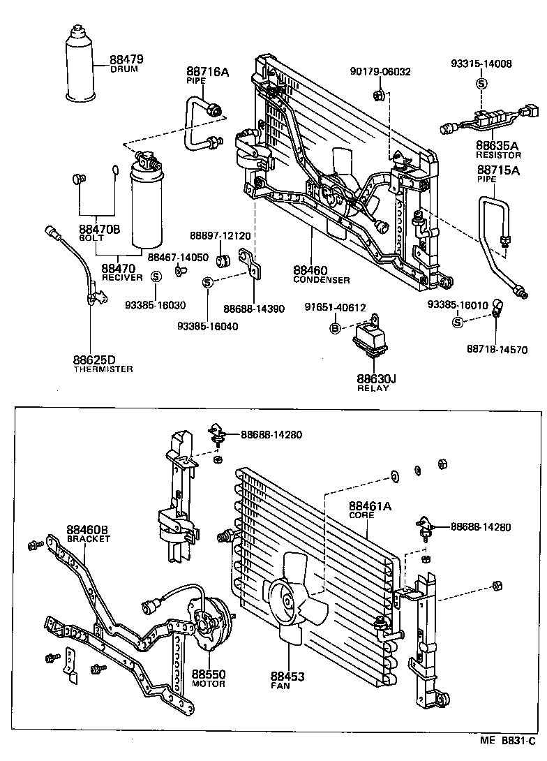  CELICA |  HEATING AIR CONDITIONING COOLER PIPING