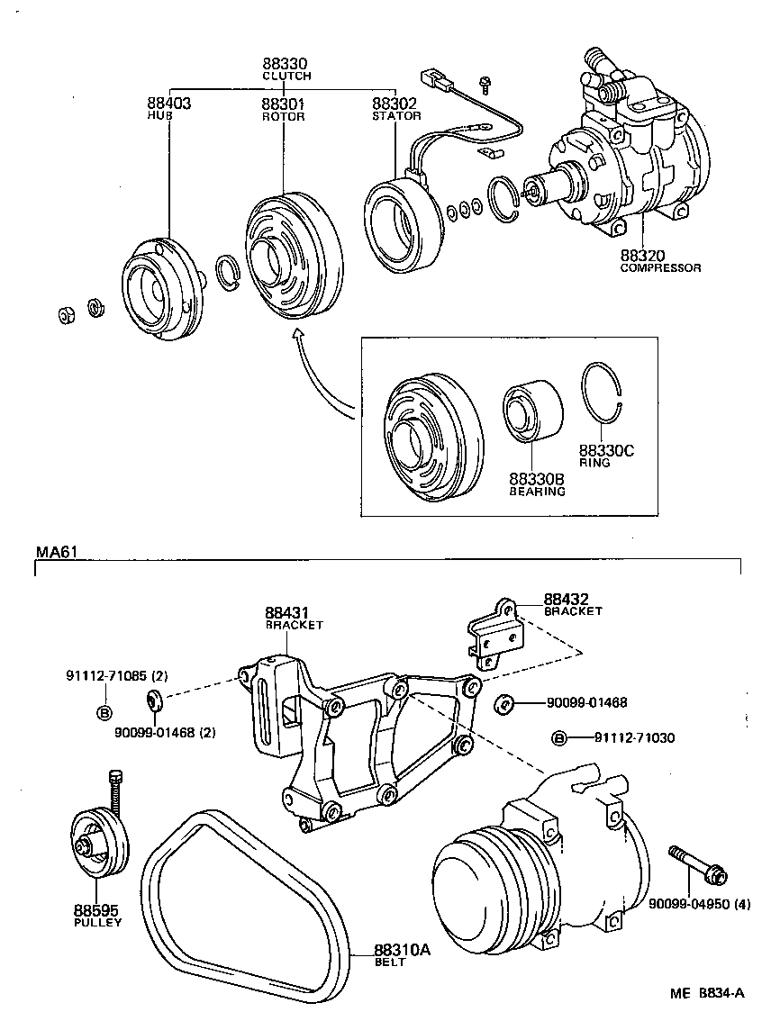  CELICA |  HEATING AIR CONDITIONING COMPRESSOR