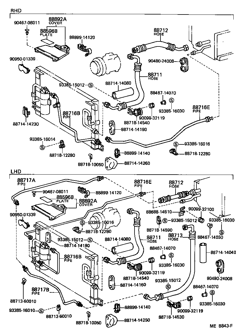  CELICA |  HEATING AIR CONDITIONING COOLER PIPING