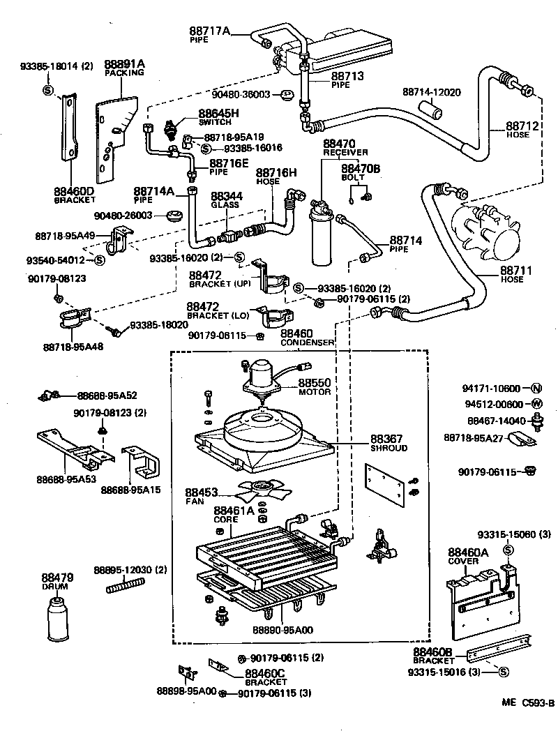  HIACE |  HEATING AIR CONDITIONING COOLER PIPING