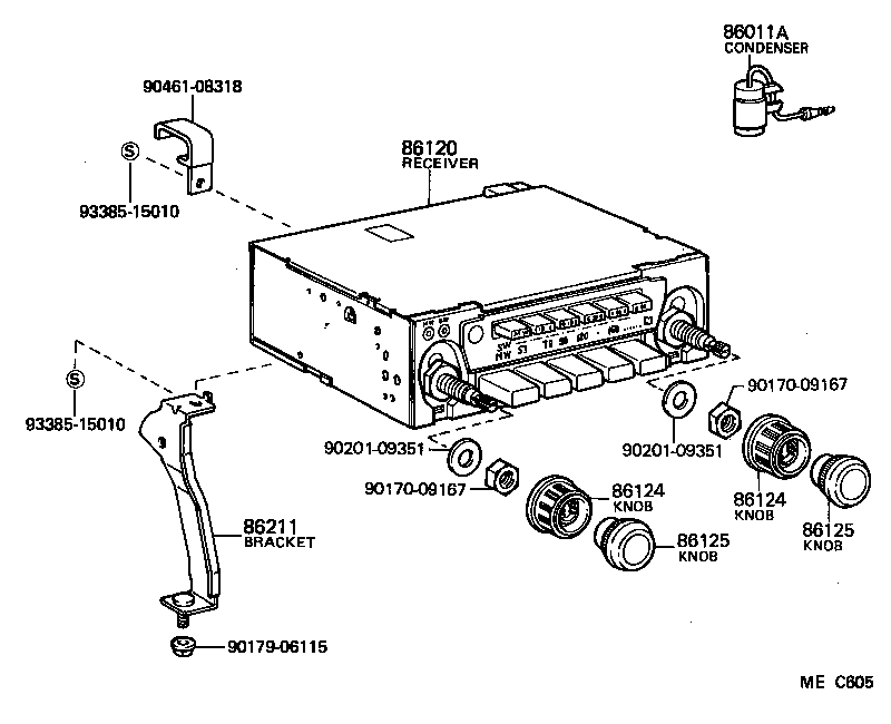  HIACE |  RADIO RECEIVER AMPLIFIER CONDENSER