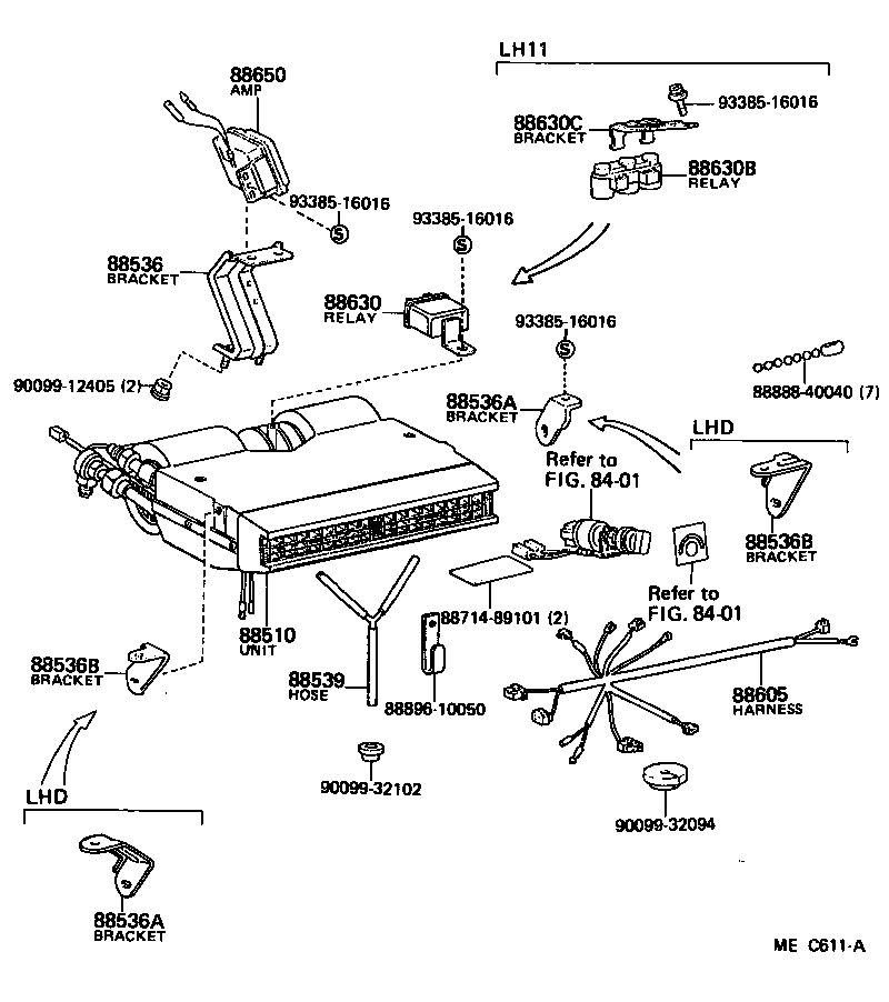  HIACE |  HEATING AIR CONDITIONING COOLER UNIT