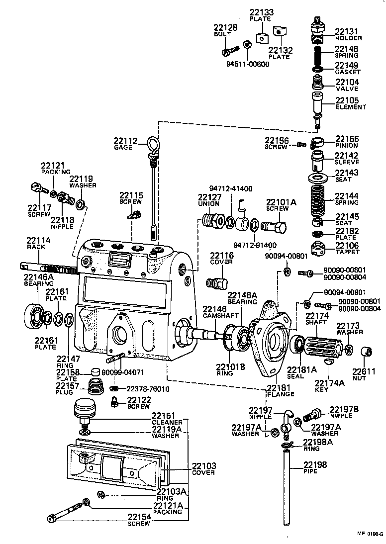  TOYOACE |  INJECTION PUMP BODY