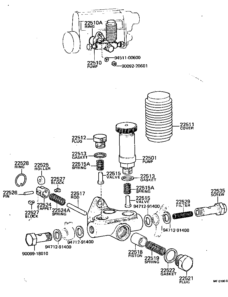  LAND CRUISER 40 45 55 |  FUEL FEED PUMP