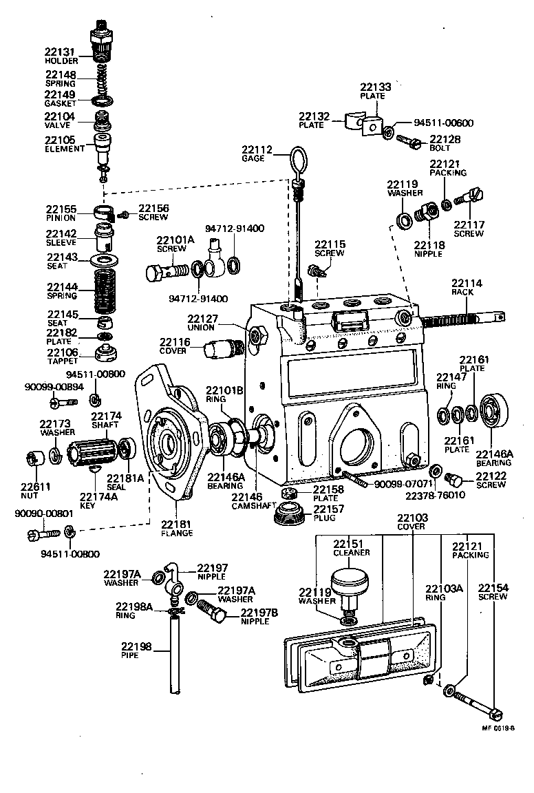  LAND CRUISER 40 45 55 |  INJECTION PUMP BODY