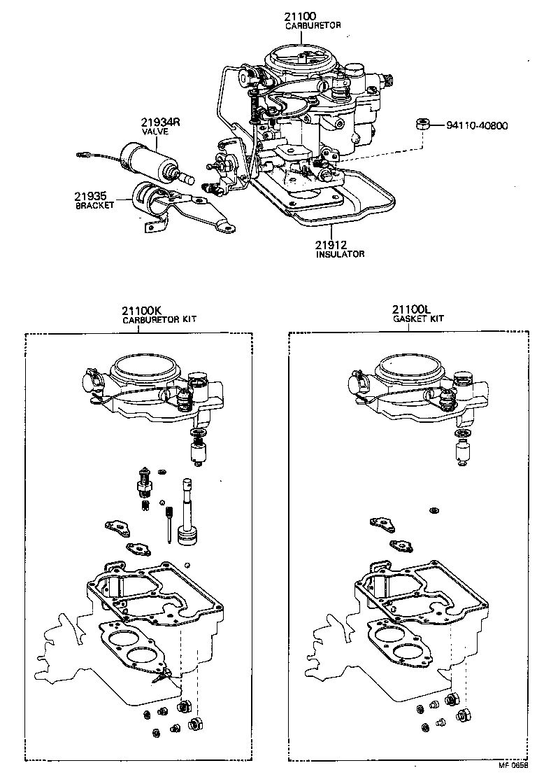  TOYOACE |  CARBURETOR ASSEMBLY