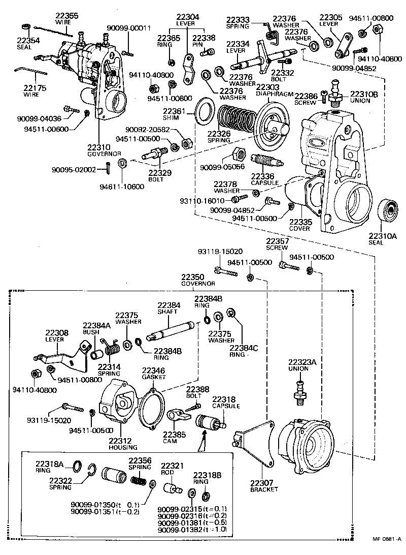  LAND CRUISER 40 45 55 |  PNEUMATIC GOVERNOR