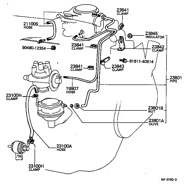  TOYOACE |  FUEL PIPE CLAMP