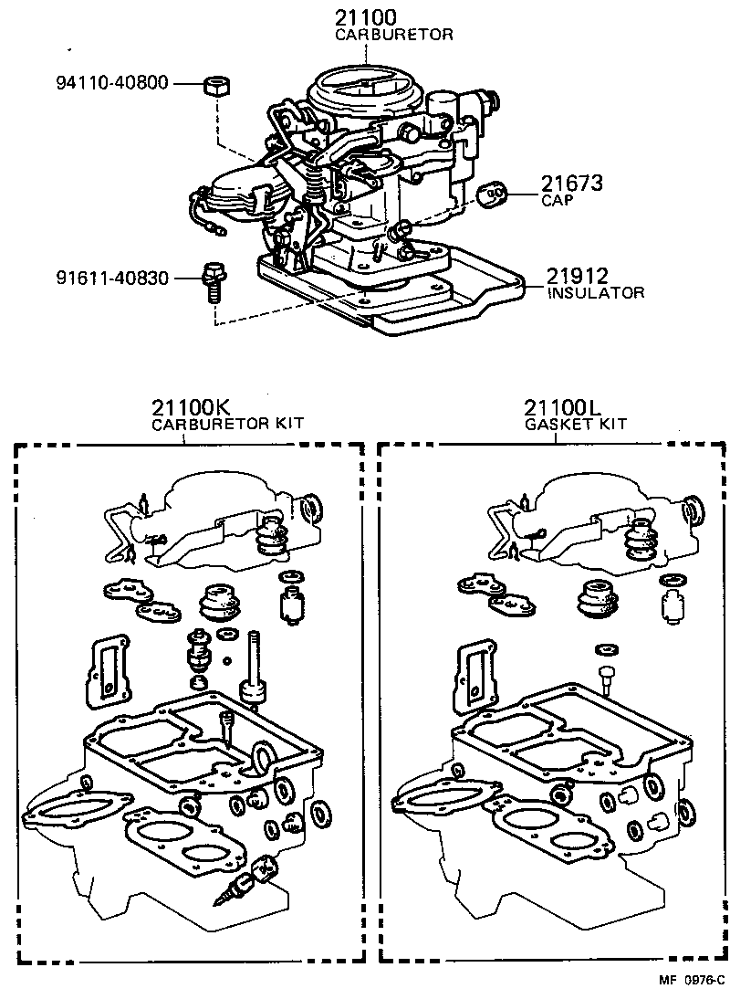  TOYOACE |  CARBURETOR ASSEMBLY