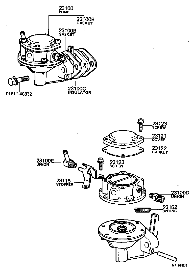  TOYOACE |  FUEL PUMP PIPE
