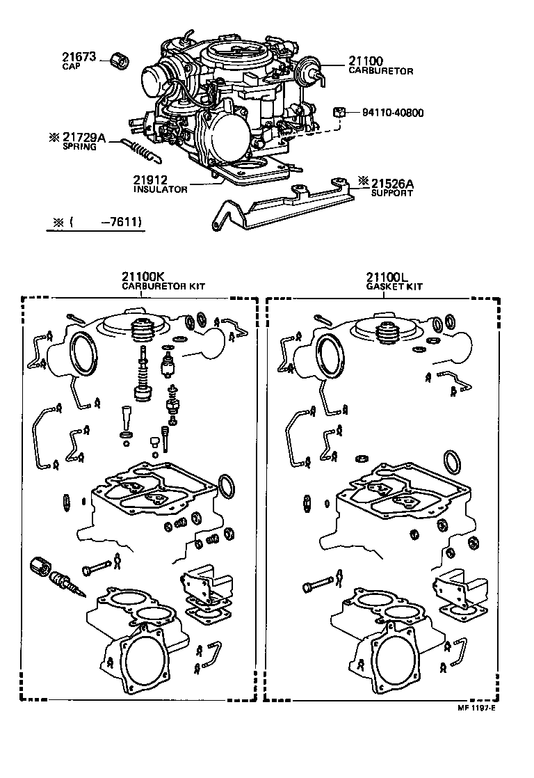  CROWN |  CARBURETOR ASSEMBLY