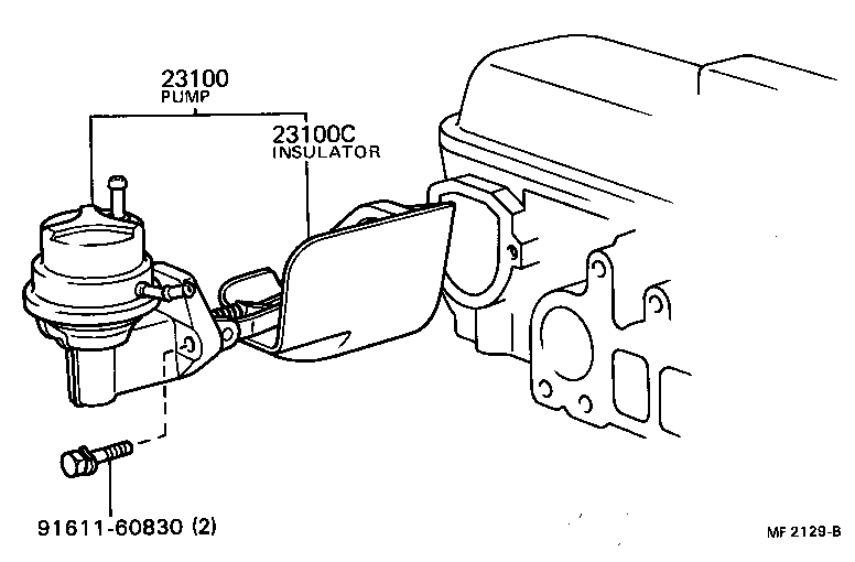  TERCEL |  FUEL PUMP PIPE