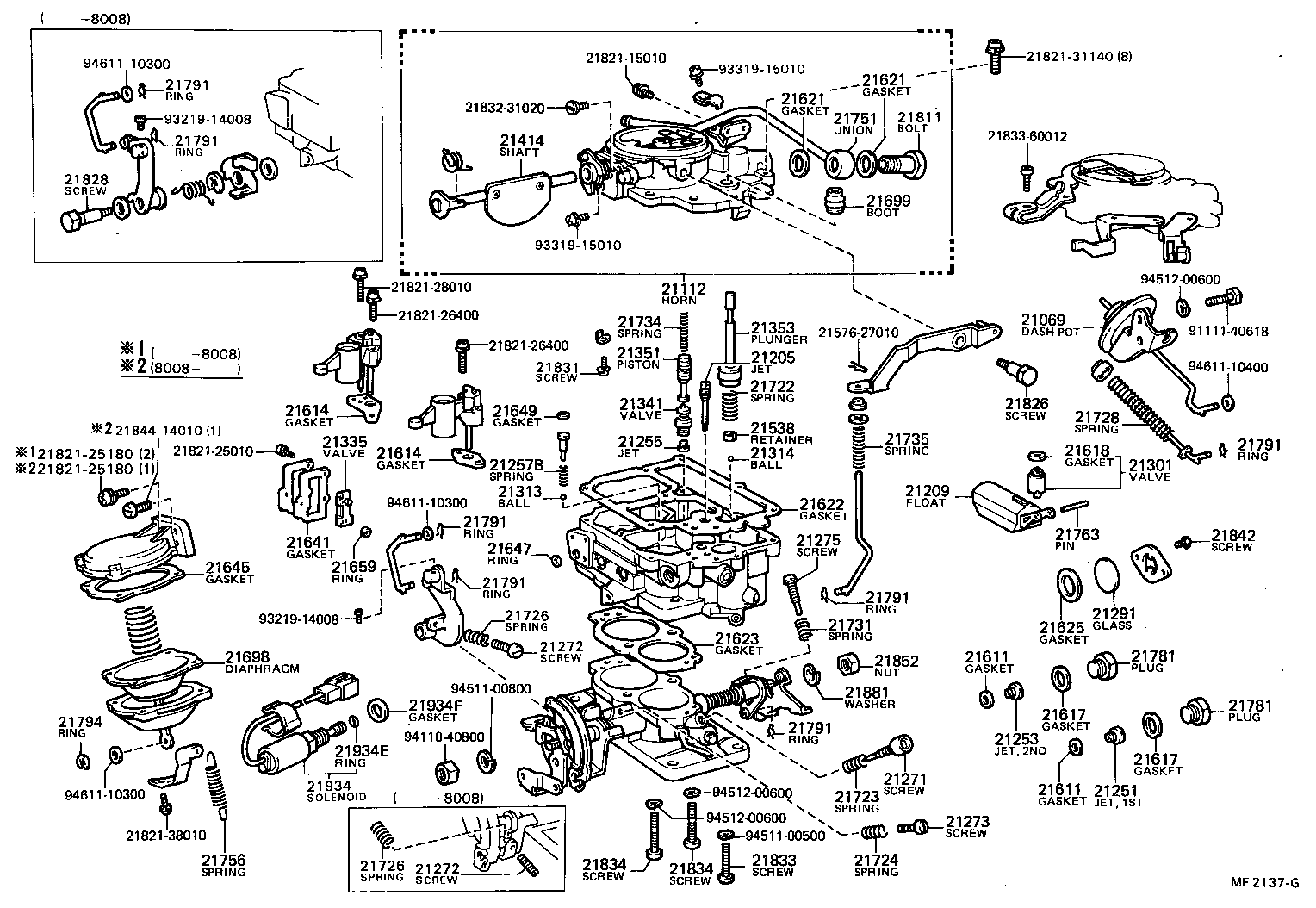  TERCEL |  CARBURETOR