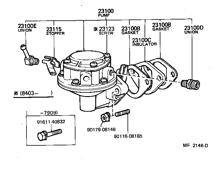  TOYOACE |  FUEL PUMP PIPE