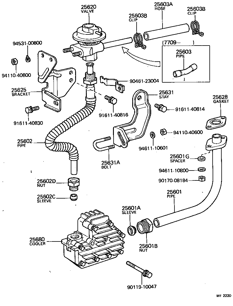  LAND CRUISER 40 45 55 |  EXHAUST GAS RECIRCULATION SYSTEM