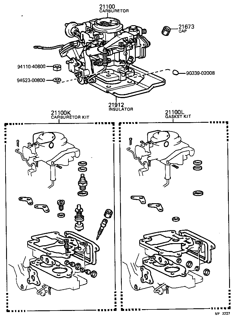  TOYOACE |  CARBURETOR ASSEMBLY
