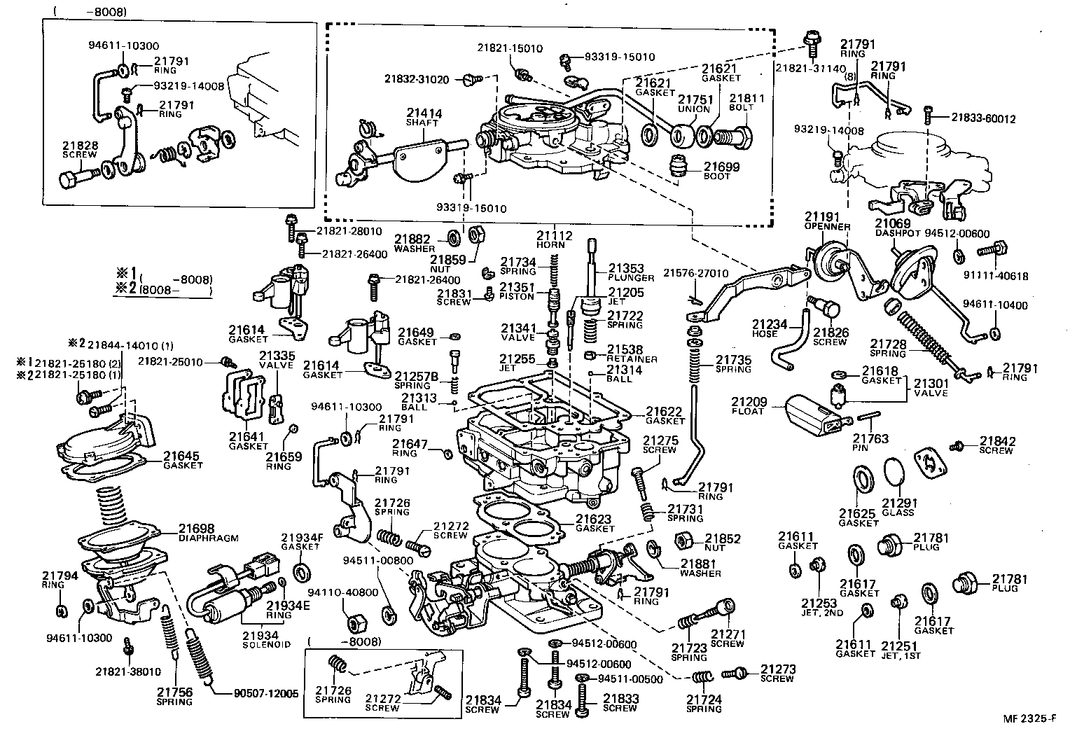  TERCEL |  CARBURETOR