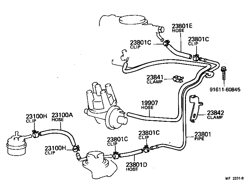  CROWN |  FUEL PIPE CLAMP