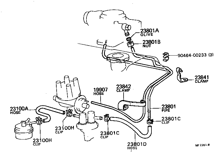  HILUX |  FUEL PIPE CLAMP