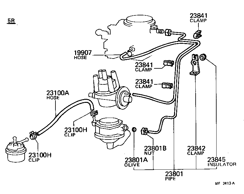  TOYOACE |  FUEL PIPE CLAMP