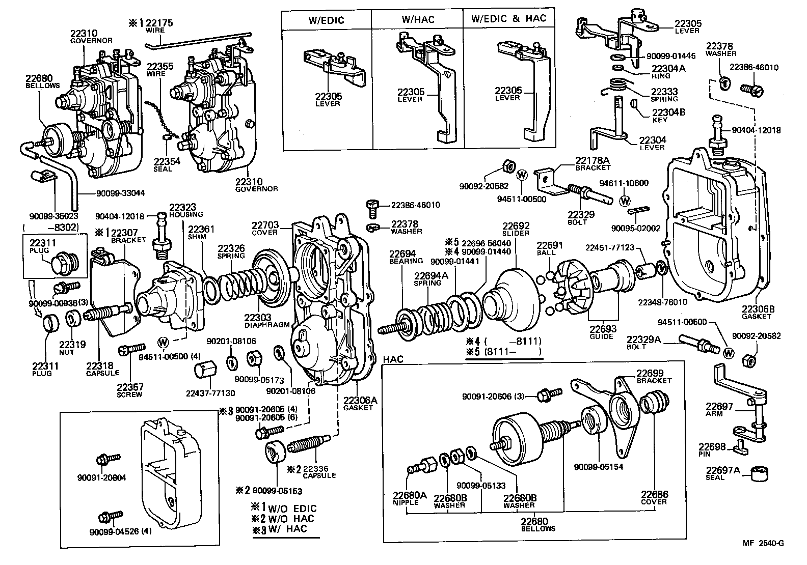  LAND CRUISER 40 |  PNEUMATIC GOVERNOR