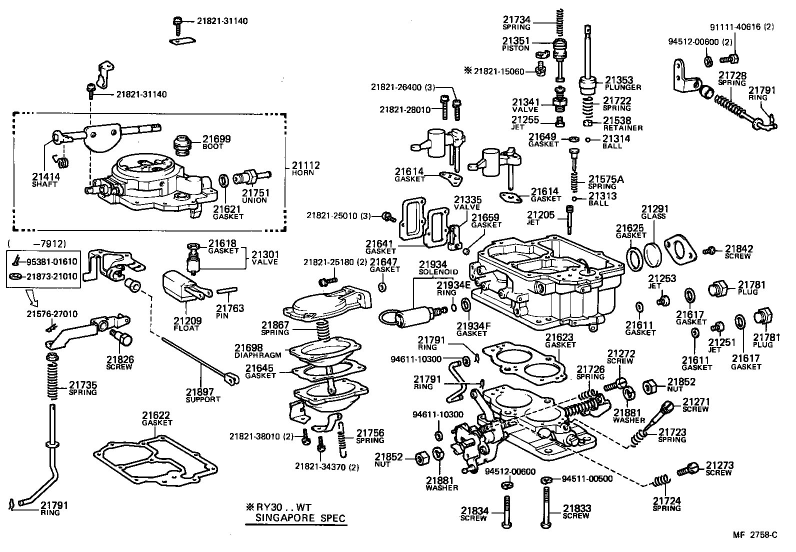  TOYOACE |  CARBURETOR