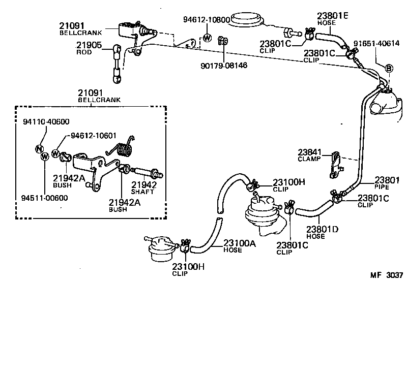 HIACE |  FUEL PIPE CLAMP