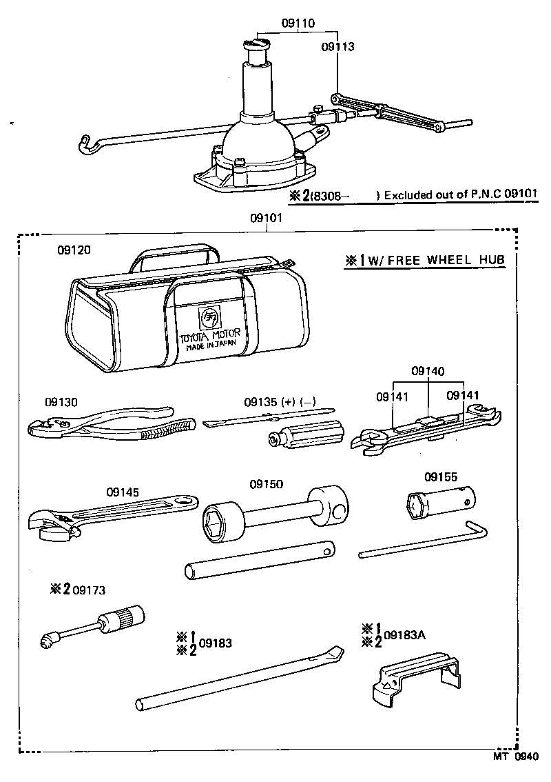  LAND CRUISER 40 |  STANDARD TOOL