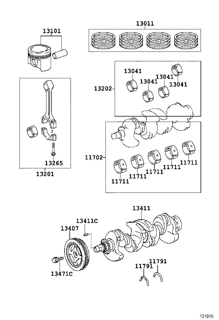  AURIS |  CRANKSHAFT PISTON