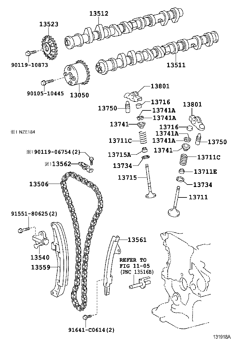  AURIS |  CAMSHAFT VALVE