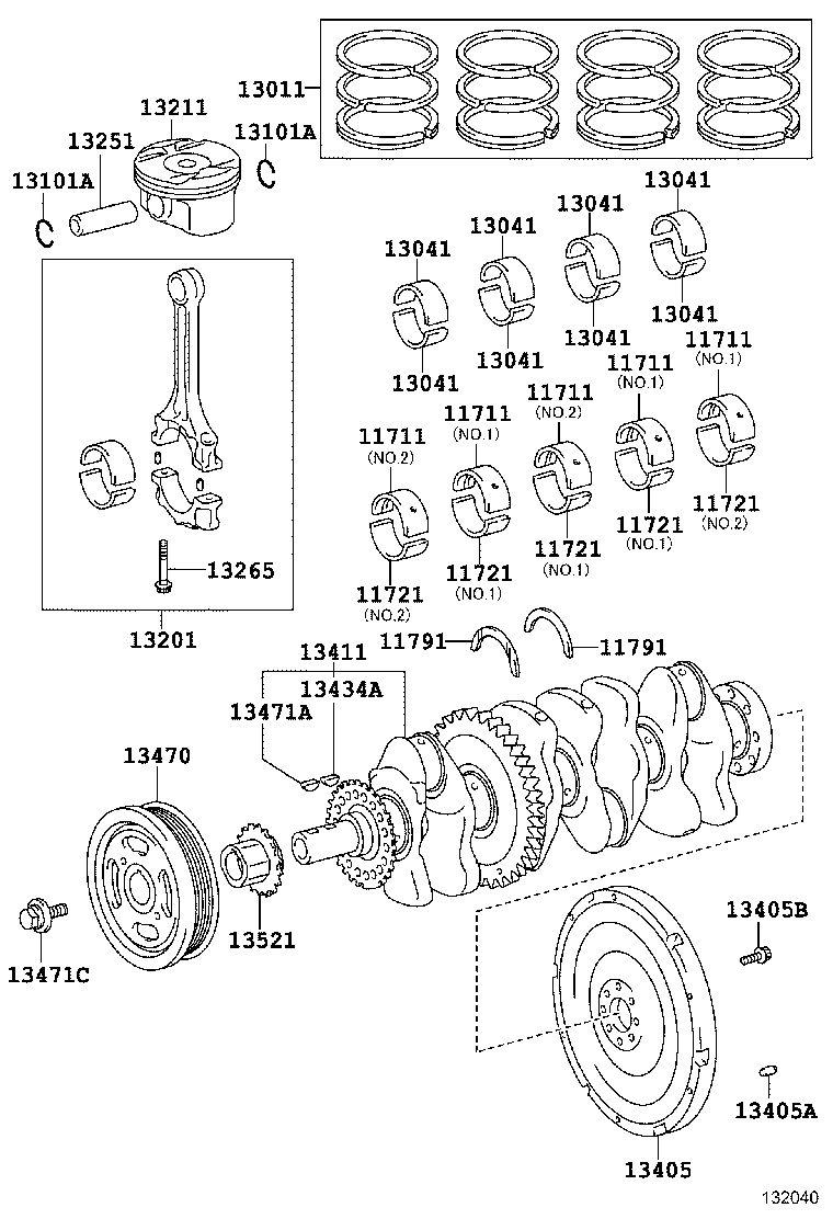  HARRIER |  CRANKSHAFT PISTON