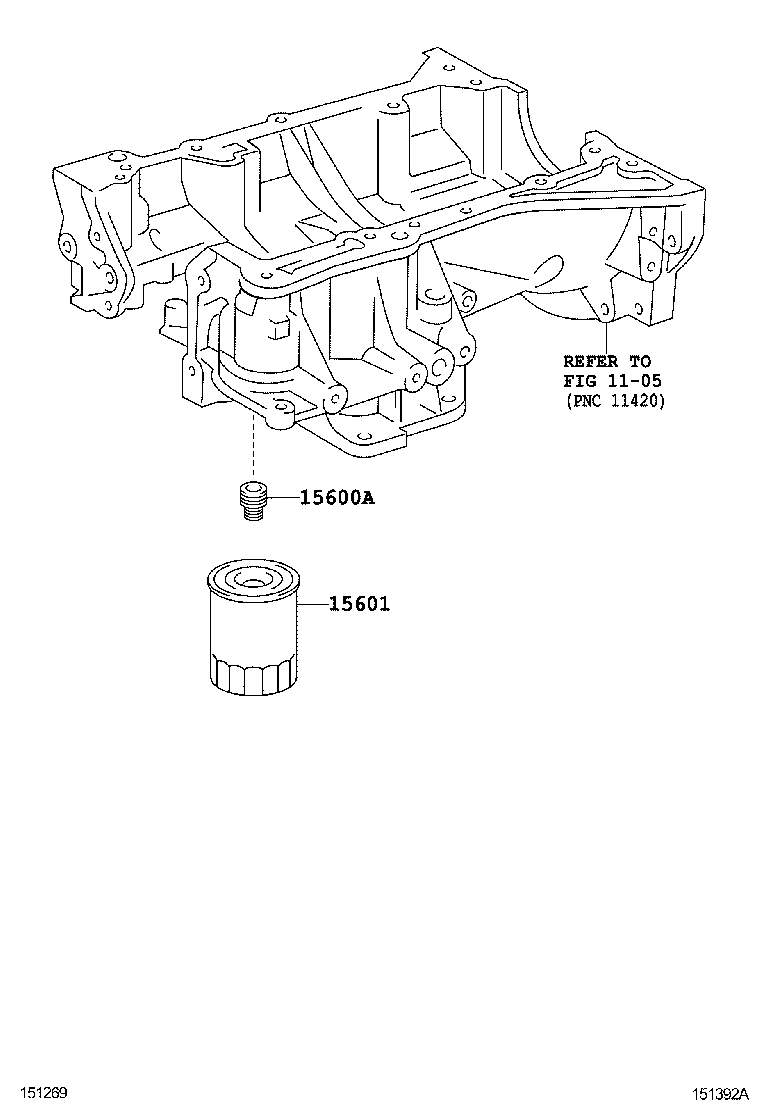 TOYOTA MARK X ZIOANA10AWXQK TOOLENGINEFUEL OIL FILTER Japan