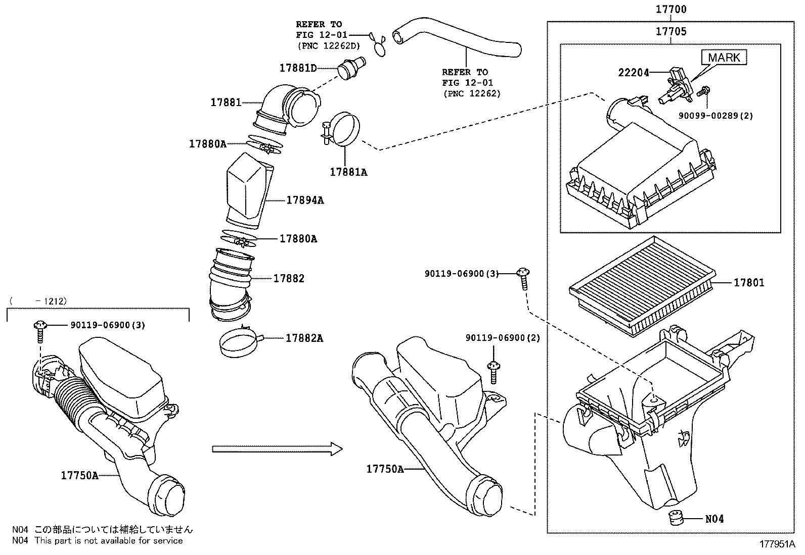  PRIUS A ALPHA |  AIR CLEANER