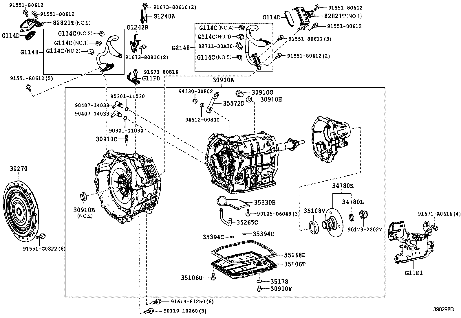  CROWN HYBRID |  TRANSAXLE ASSY HYBRID VEHICLE
