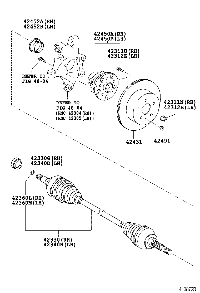  CROWN HYBRID |  REAR AXLE SHAFT HUB