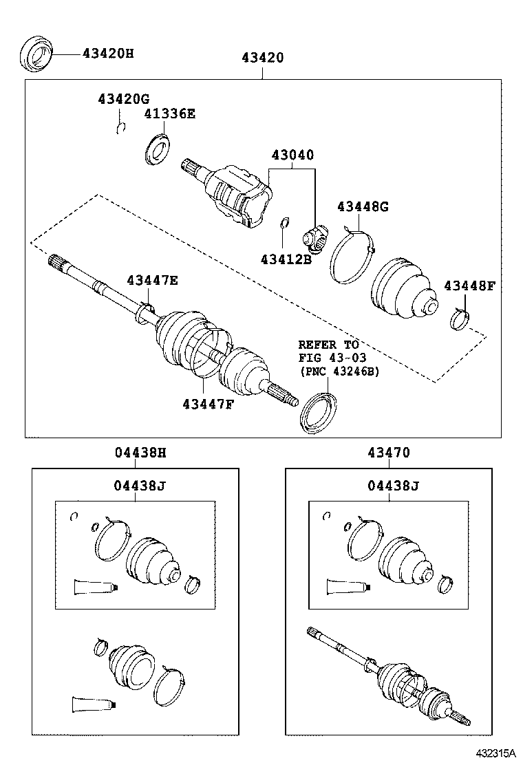  CROWN HYBRID |  FRONT DRIVE SHAFT