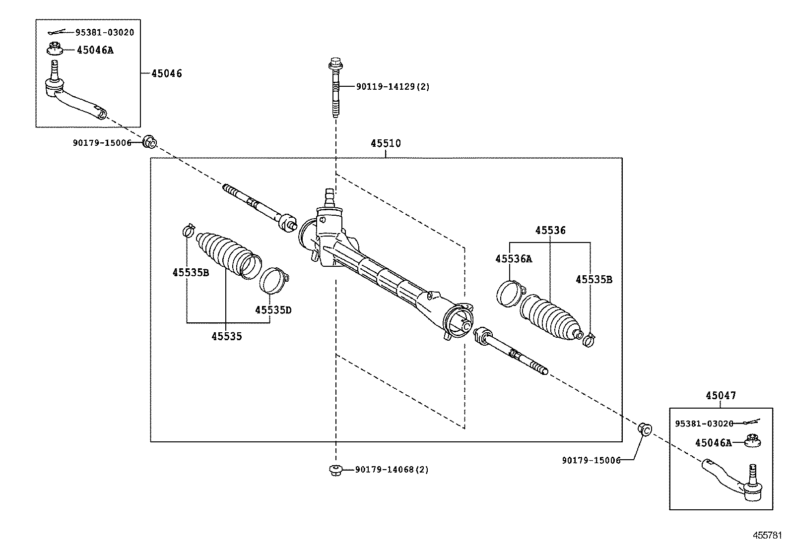  PRIUS A ALPHA |  FRONT STEERING GEAR LINK