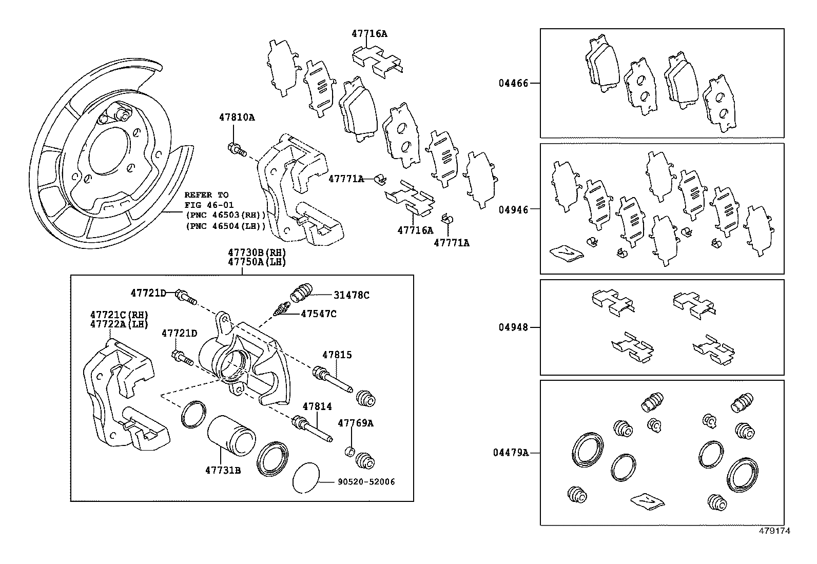  HARRIER |  REAR DISC BRAKE CALIPER DUST COVER