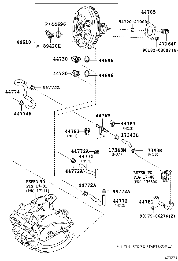  VITZ |  BRAKE BOOSTER VACUUM TUBE