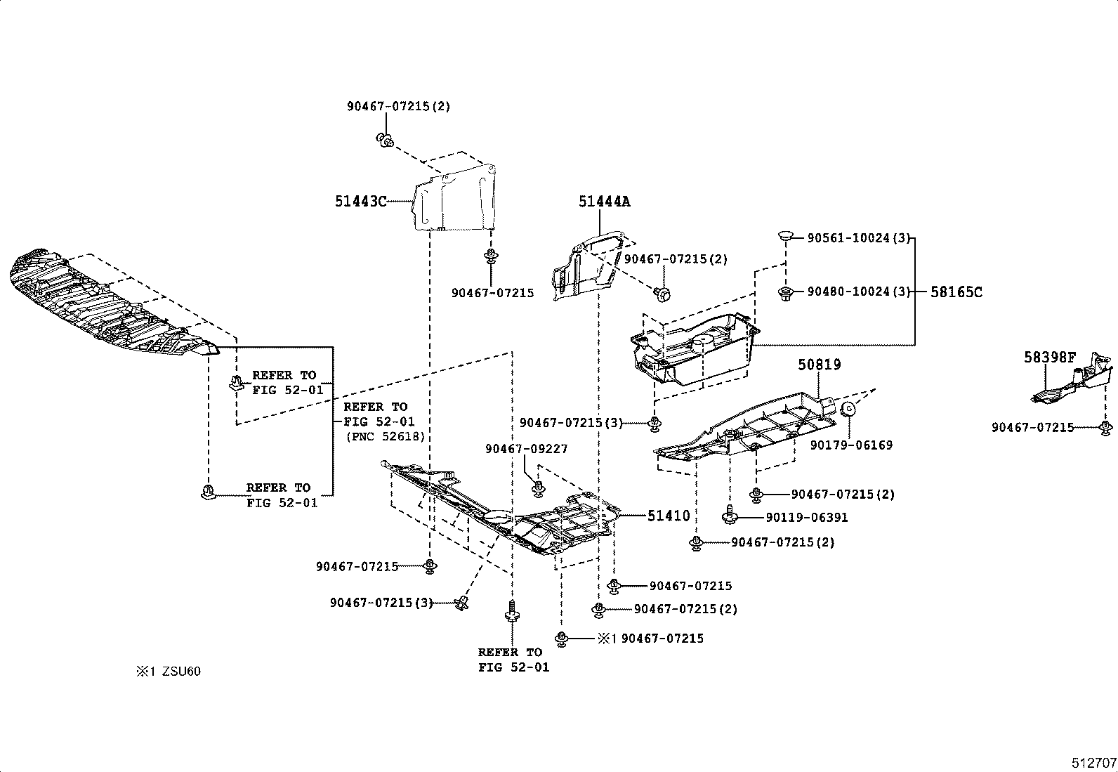  HARRIER |  SUSPENSION CROSSMEMBER UNDER COVER