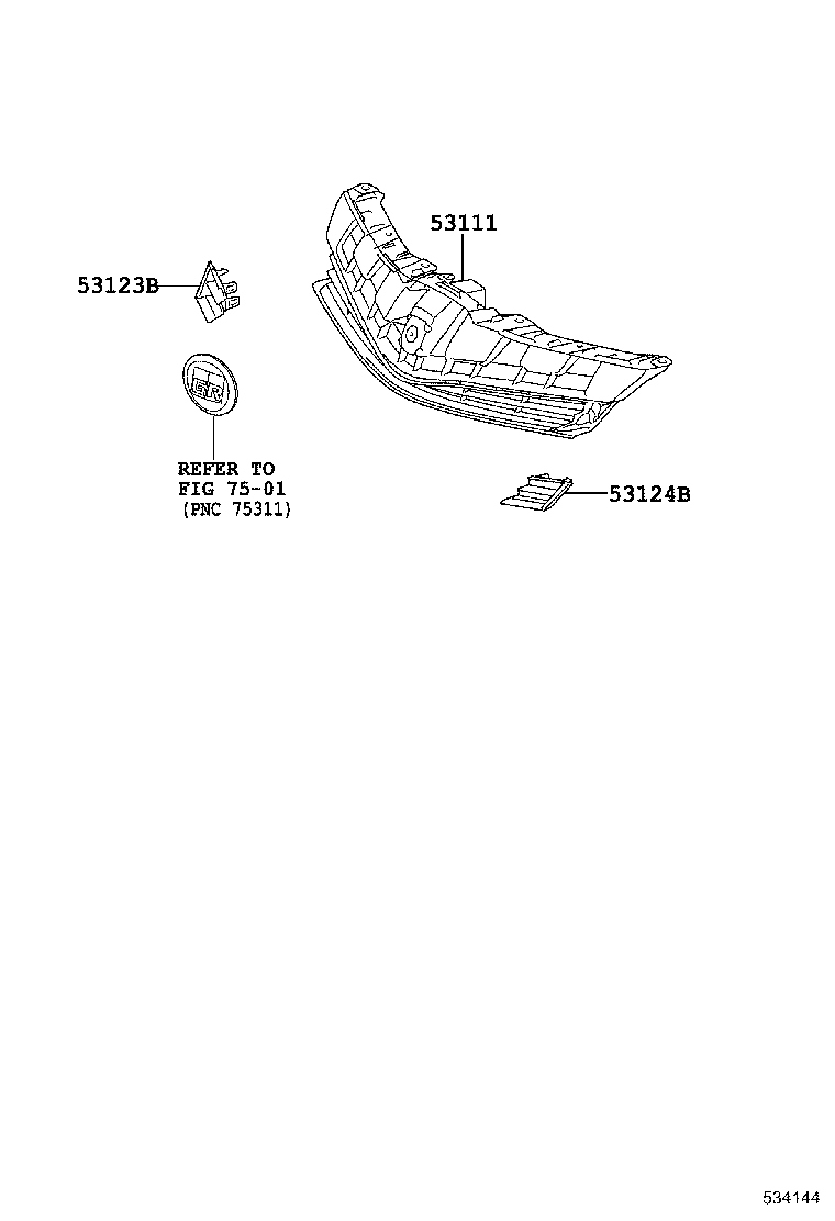  VITZ |  RADIATOR GRILLE