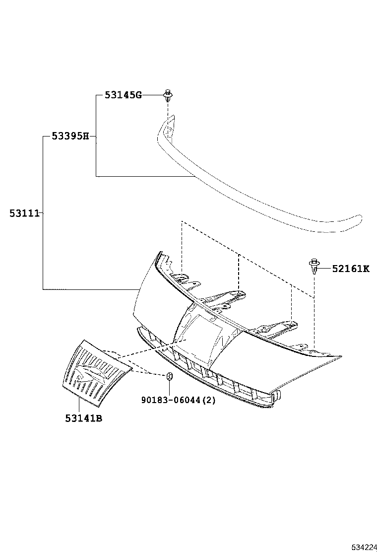  HARRIER |  RADIATOR GRILLE