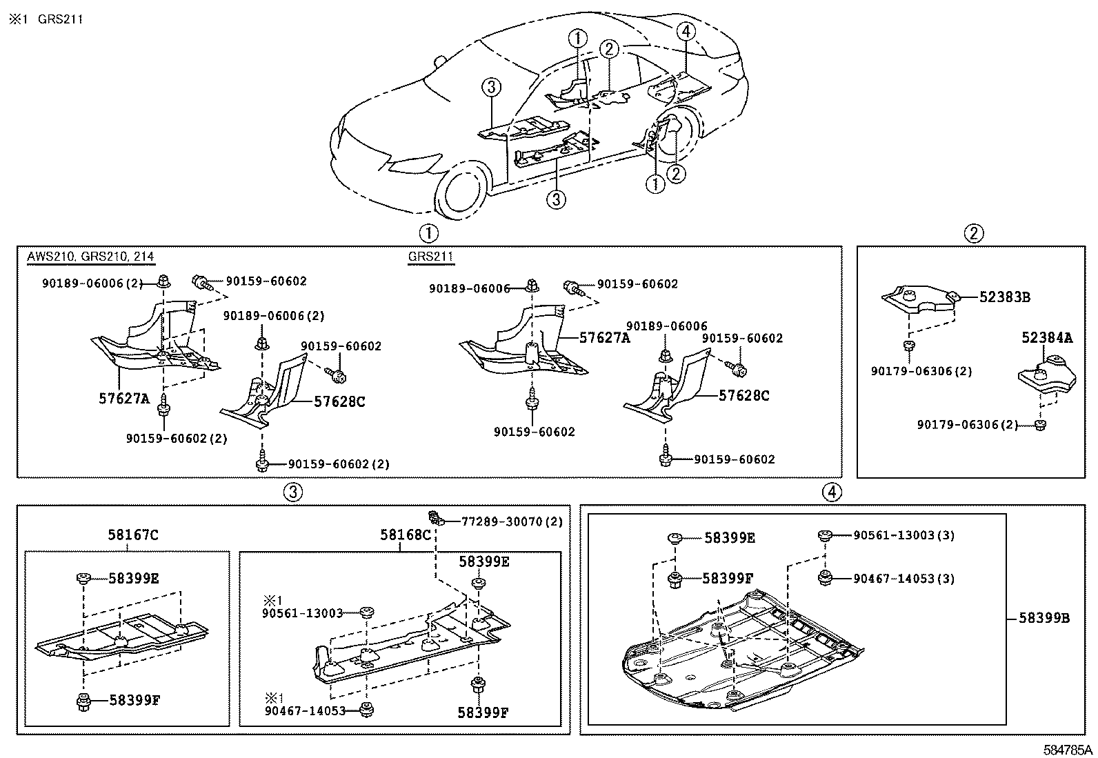  CROWN HYBRID |  FLOOR PAN LOWER BACK PANEL