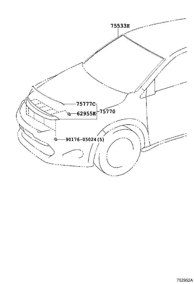  HARRIER |  FRONT MOULDING