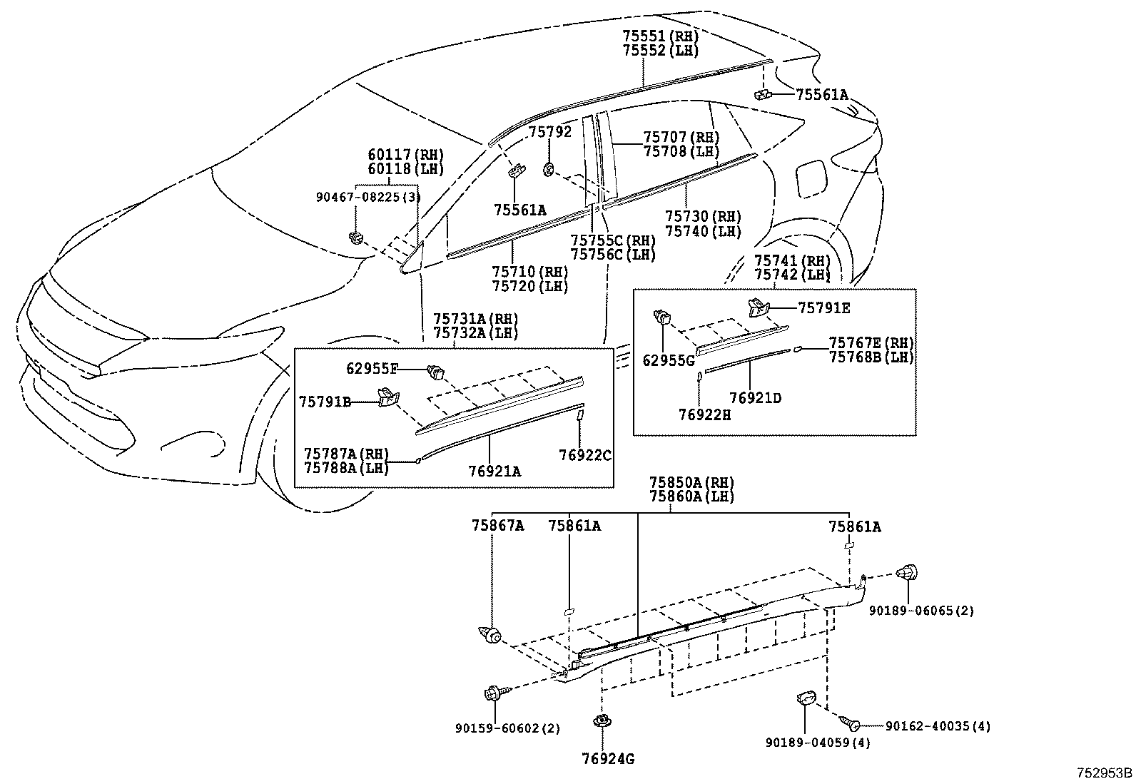  HARRIER |  SIDE MOULDING
