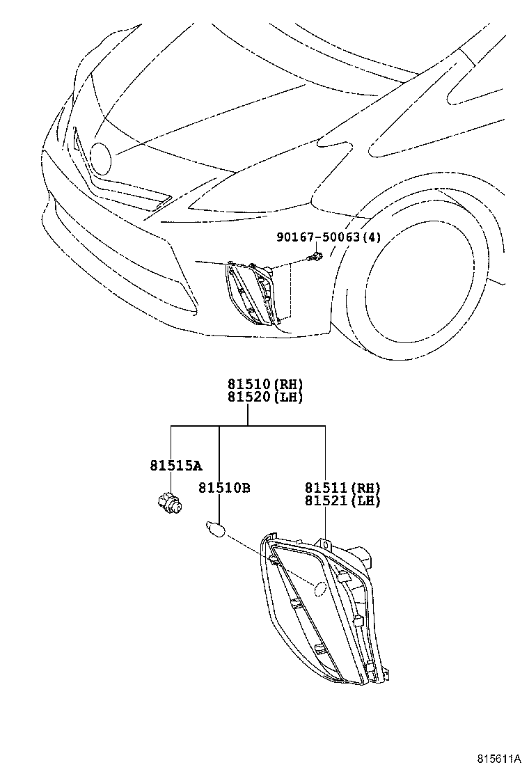  PRIUS A ALPHA |  FRONT TURN SIGNAL LAMP
