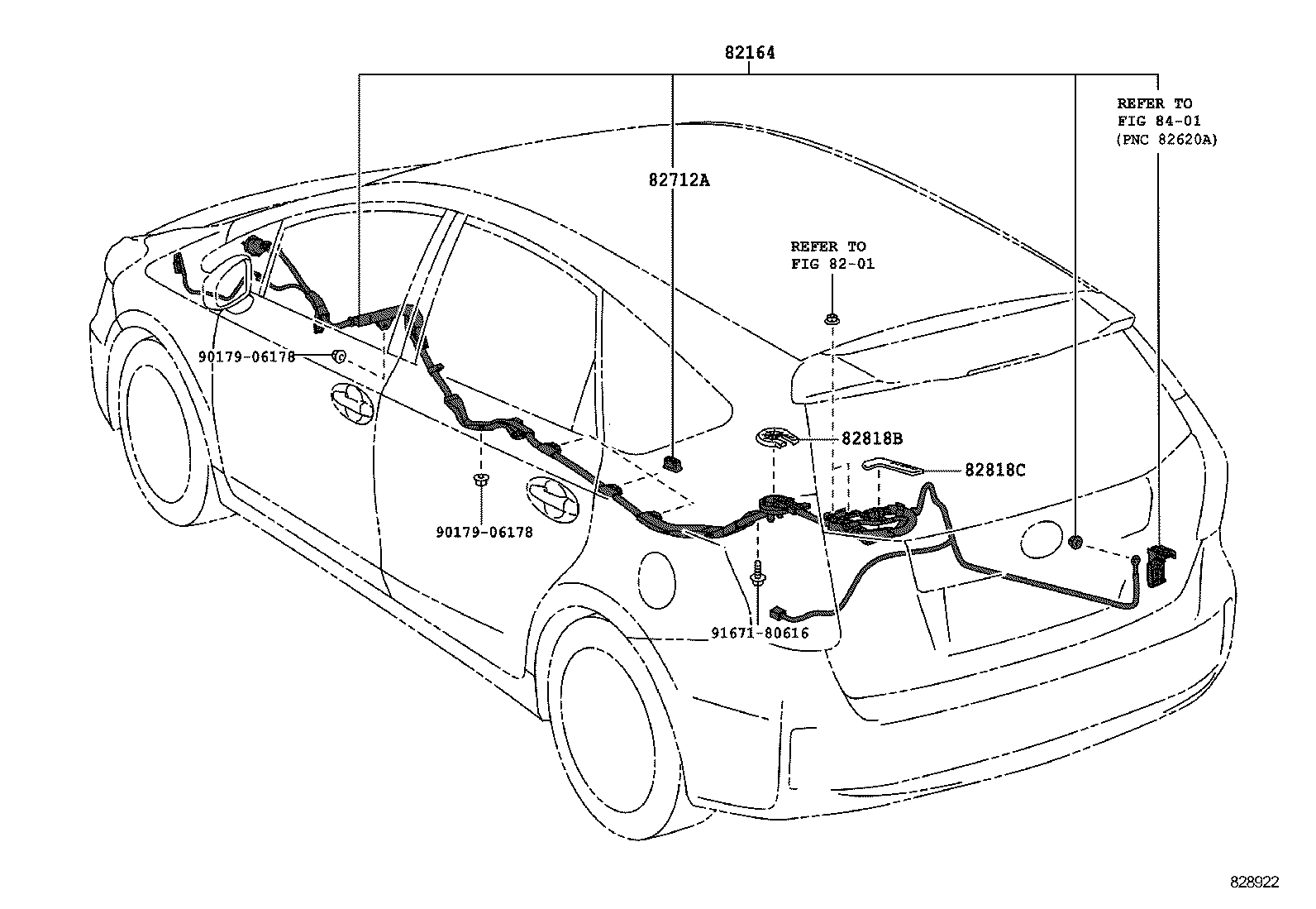  PRIUS A ALPHA |  WIRING CLAMP