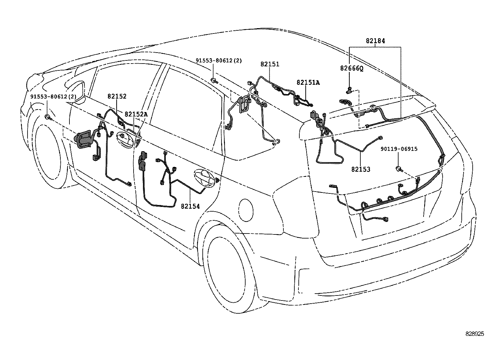  PRIUS A ALPHA |  WIRING CLAMP