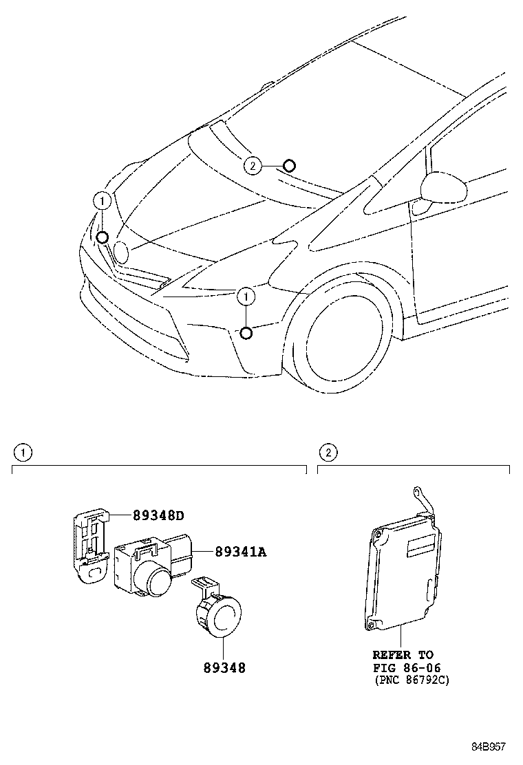  PRIUS A ALPHA |  CLEARANCE BACK SONAR