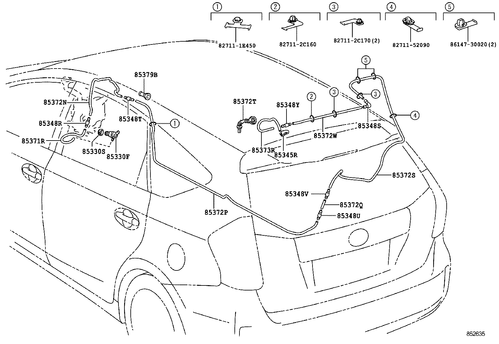  PRIUS A ALPHA |  REAR WASHER